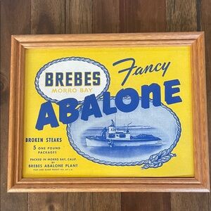 Vintage abalone cardboard box